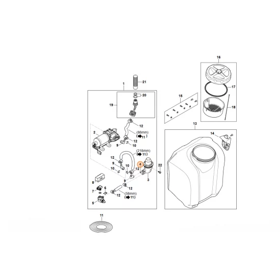 STIHL  O-ring N 7,8x1,6-NBR70 9645 946 7495